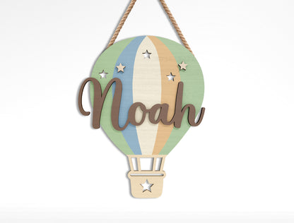 Nursery Name Sign SVG Bundle – Kids Room Decor for Glowforge and xTool