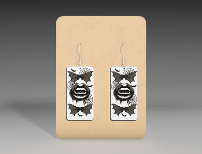 Halloween Rectangle Earrings SVG Bundle 10 Designs for Glowforge xTool