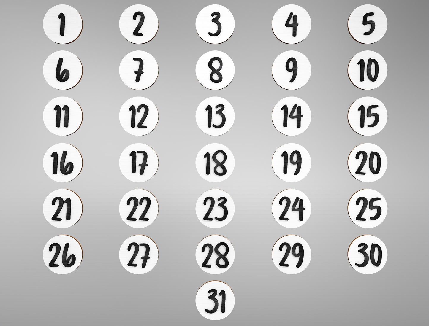 Halloween Witch Countdown Calendar SVG Standing Shelf Sitter for xTool Glowforge LightBurn