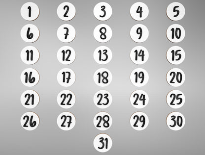 Halloween Witch Countdown Calendar SVG Standing Shelf Sitter for xTool Glowforge LightBurn