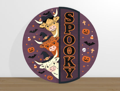 Halloween Door Hanger SVG Bundle Ghost Pumpkin Designs