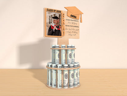 Graduation Money Cake Photo Frame SVG for Glowforge and LightBurn