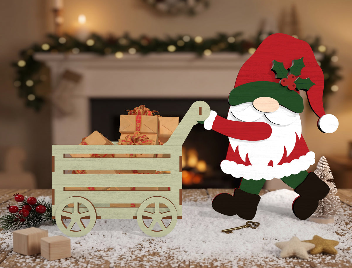 Christmas Character Wagon Gift Box SVG Bundle 7