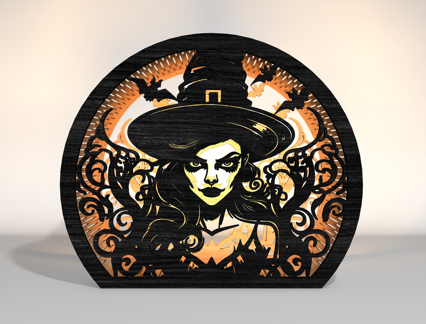 Halloween Witch Lantern SVG Bundle 10 Designs for Glowforge xTool LightBurn