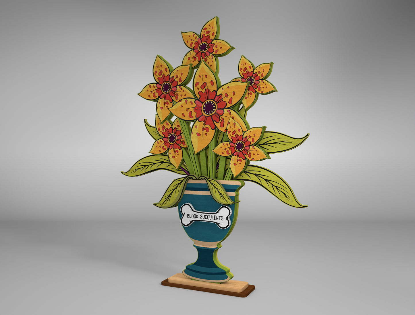 Halloween Carnivorous Plant SVG Bundle for Glowforge xTool LightBurn 2 Designs