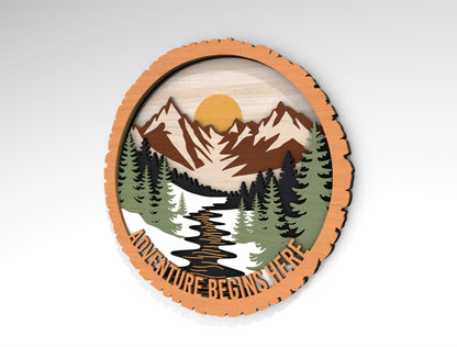 Camping Multilayer SVG Bundle for Glowforge and xTool