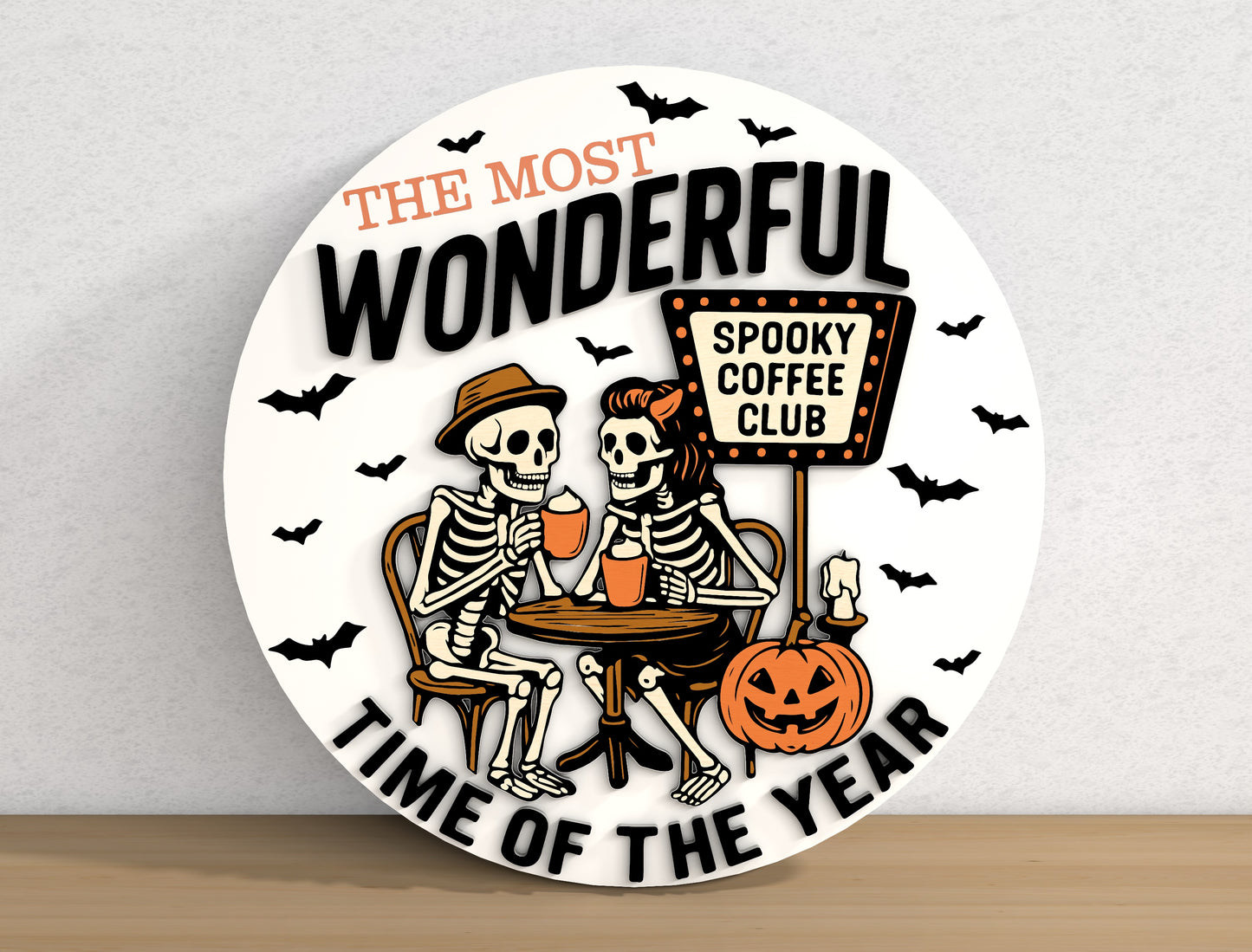 Funny Halloween Door Sign SVG Bundle 9 Designs for LightBurn Glowforge xTool