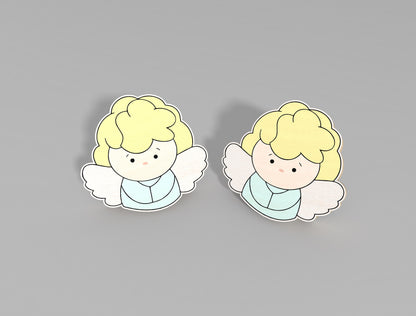 Easter Stud Earrings SVG Bundle Bunny Chick Flower Faith for Glowforge