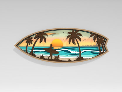 Summer Multilayer SVG Bundle for Glowforge and xTool