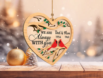 Remembrance Heart Ornament SVG for Glowforge and LightBurn