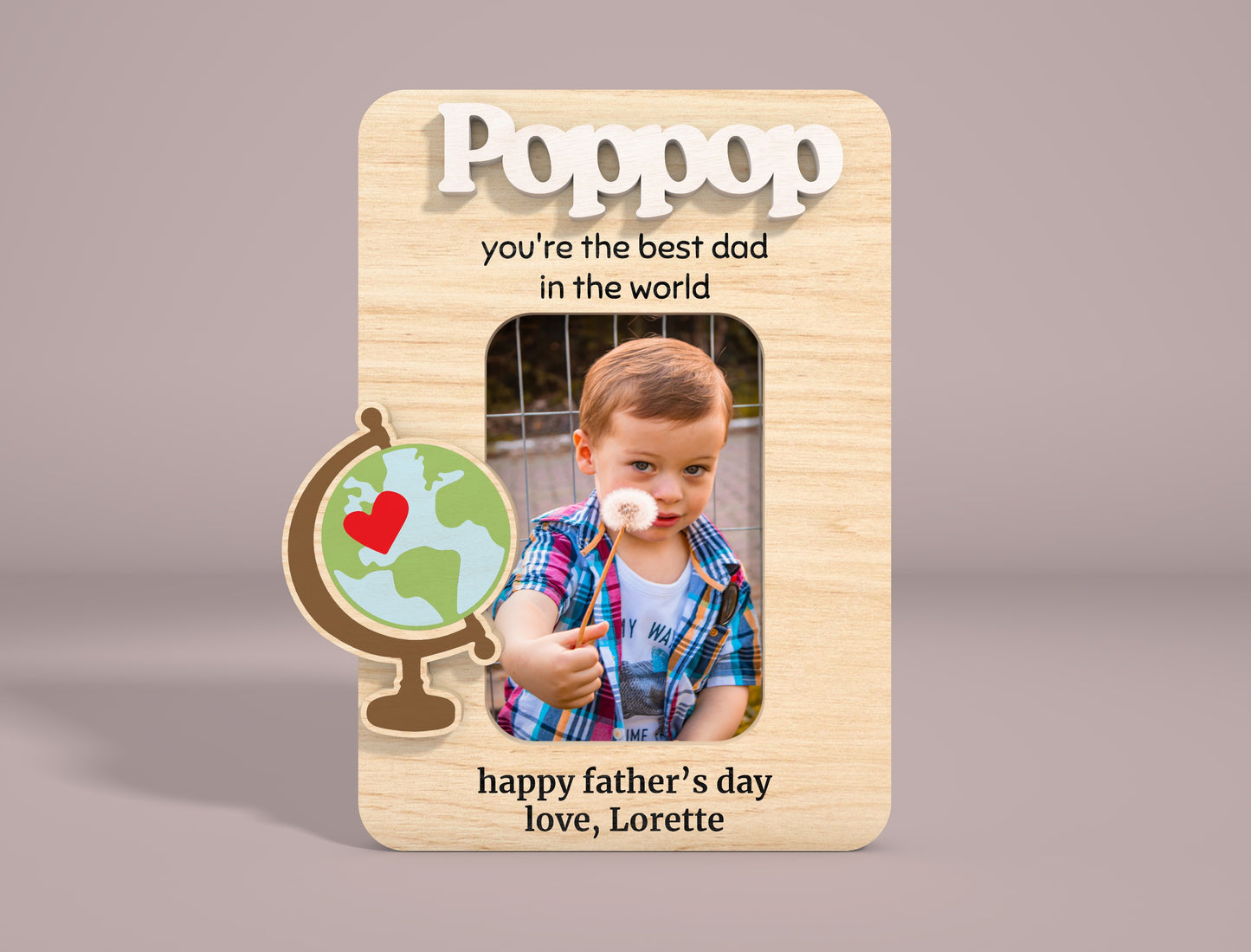 Dad Photo Frame Sign SVG Bundle Laser Cut File for Glowforge and xTool
