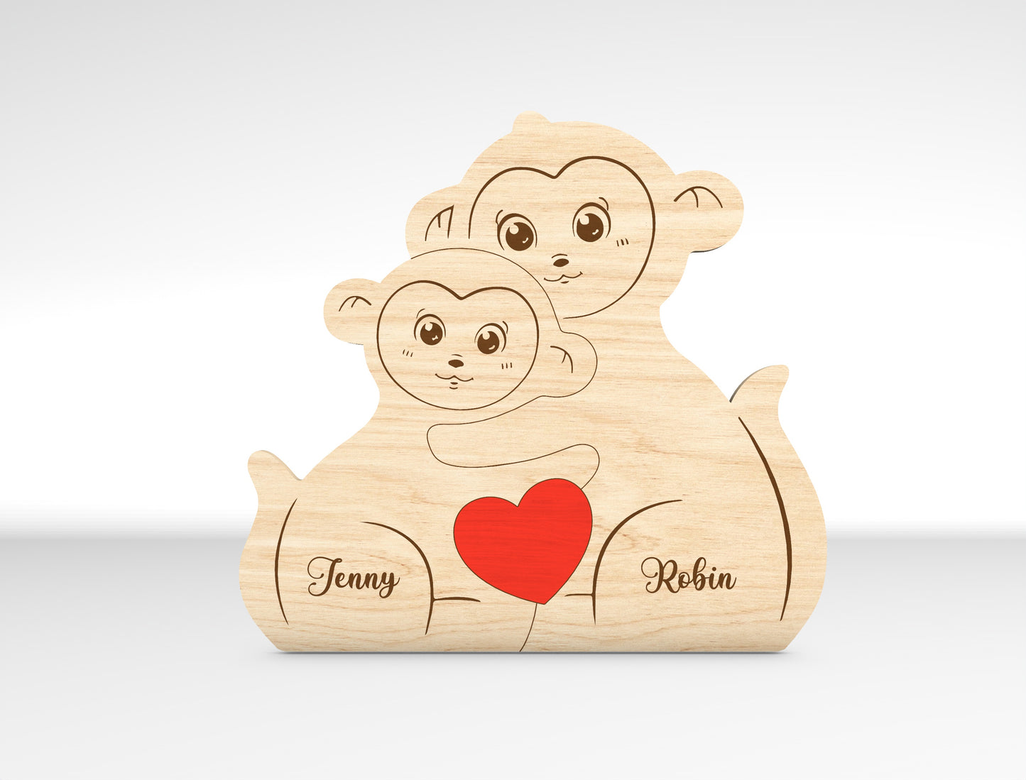 Personalized Family Monkey Puzzle SVG for xTool and Glowforge