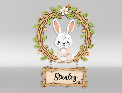Woodland Animal Door Sign SVG for xTool and LightBurn