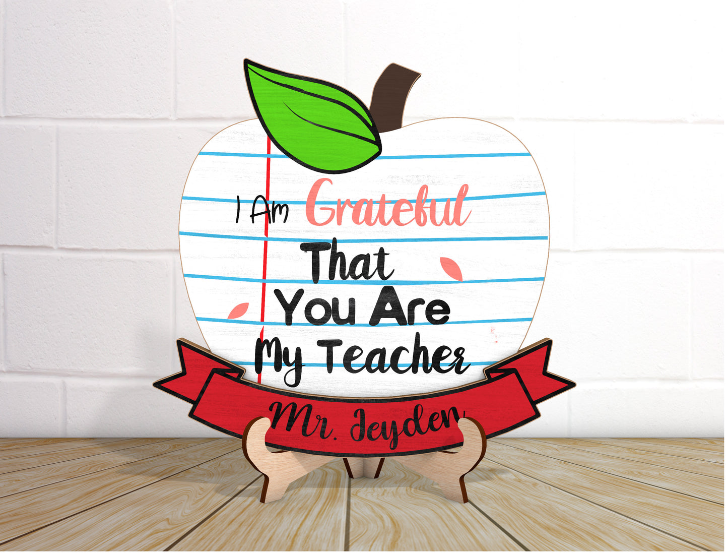 Personalized Teacher Tabletop Sign SVG Bundle Laser Cut File for Glowforge and LightBurn