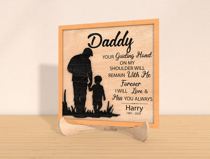 Daddy Memorial Quote SVG Laser Cut File for Glowforge and xTool
