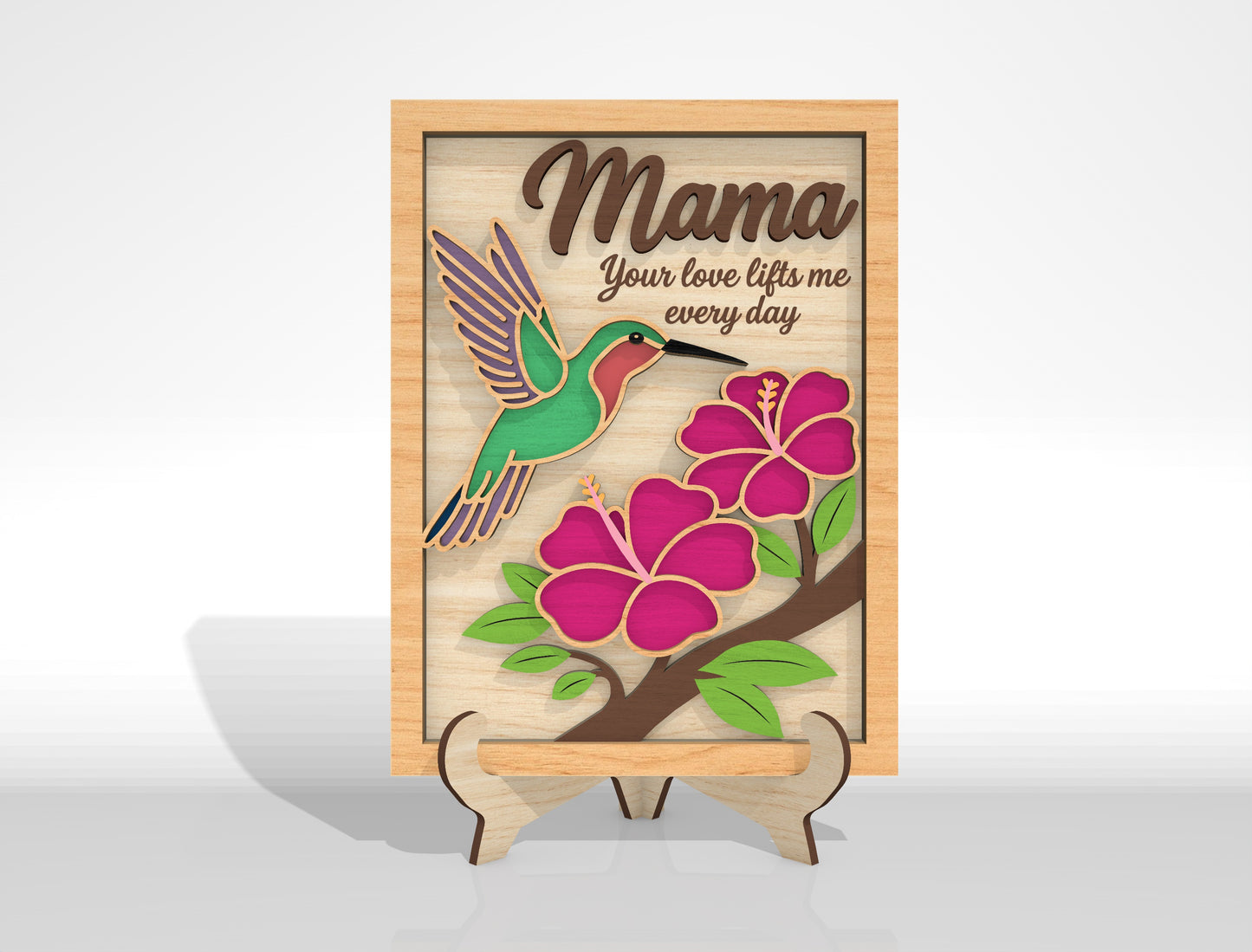 Hummingbird Floral Frame SVG Bundle for Glowforge and LightBurn