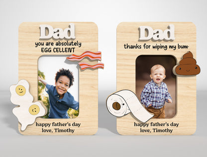 Funny Dad Fridge Photo Magnet SVG Bundle Laser Cut File for Glowforge and xTool