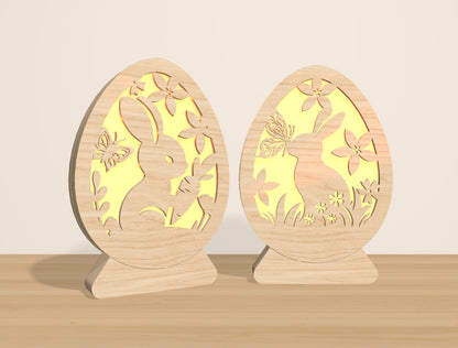 Easter Egg Lantern Light Box SVG Bundle 15 Designs for LightBurn and xTool