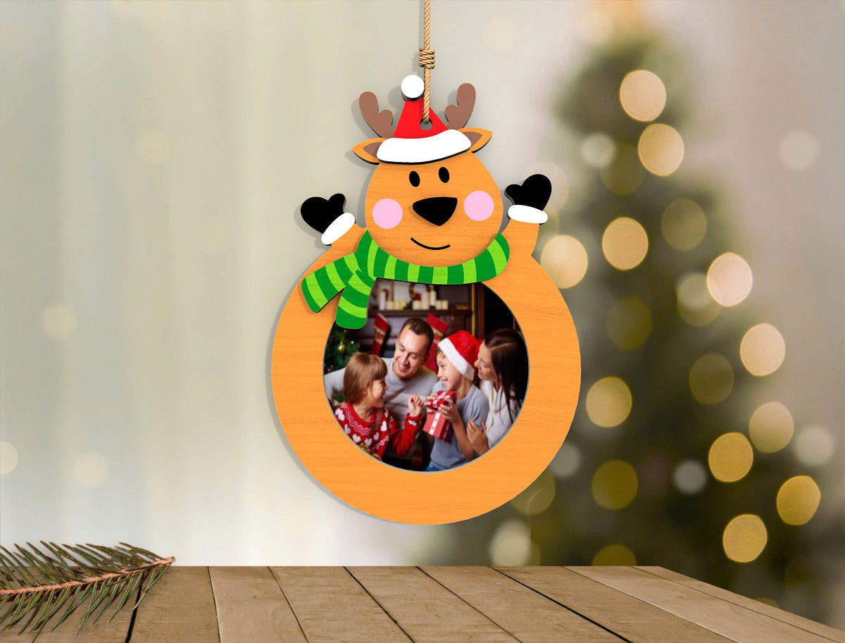 Christmas Character Photo Ornament SVG Bundle 7