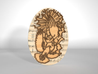 Christian Easter Cross Egg SVG Jesus Cross Decor for Glowforge and xTool