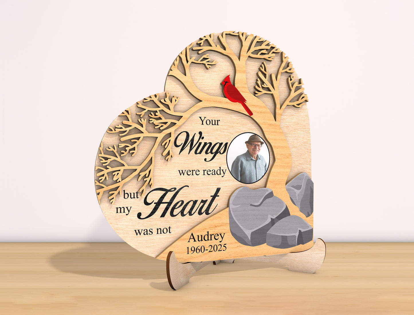 Memorial Tree Photo SVG Laser Cut File for Glowforge