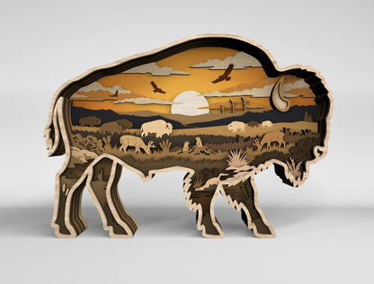 Wildlife Multilayer SVG Bundle 10 Designs for Glowforge xTool LightBurn