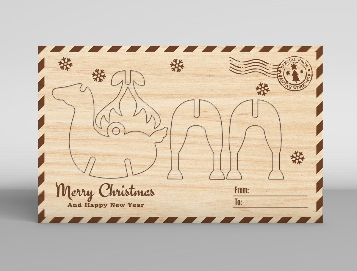 Christmas Gift Card Holder SVG Bundle 16 Laser Cut Designs