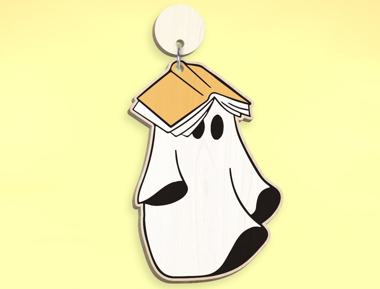 Halloween Ghost Ornament SVG Bundle 9 Designs for Glowforge xTool LightBurn