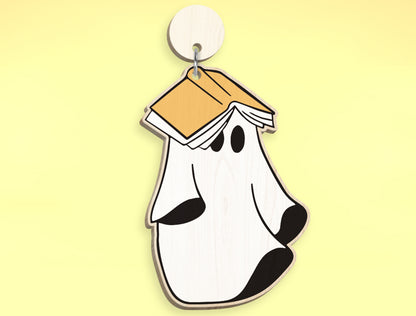 Halloween Ghost Ornament SVG Bundle 9 Designs for Glowforge xTool LightBurn