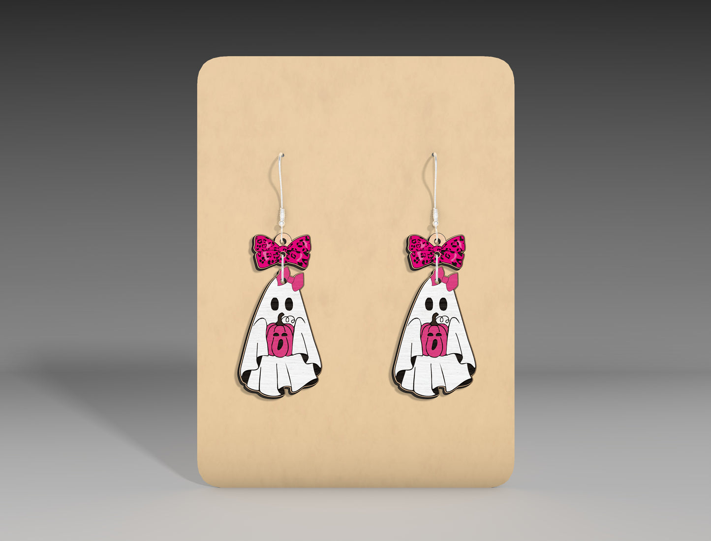 Halloween Ghost Bow Earrings SVG Bundle 11 Designs for xTool Glowforge LightBurn