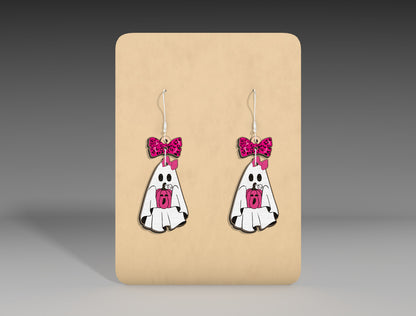 Halloween Ghost Bow Earrings SVG Bundle 11 Designs for xTool Glowforge LightBurn