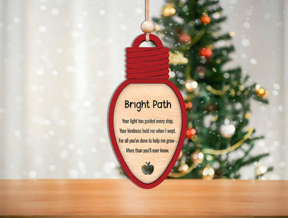 Teacher Appreciation Ornament SVG Bundle for Glowforge and LightBurn