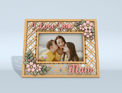 Intricate Pattern Photo Frame SVG Bundle Mother's Day for Glowforge