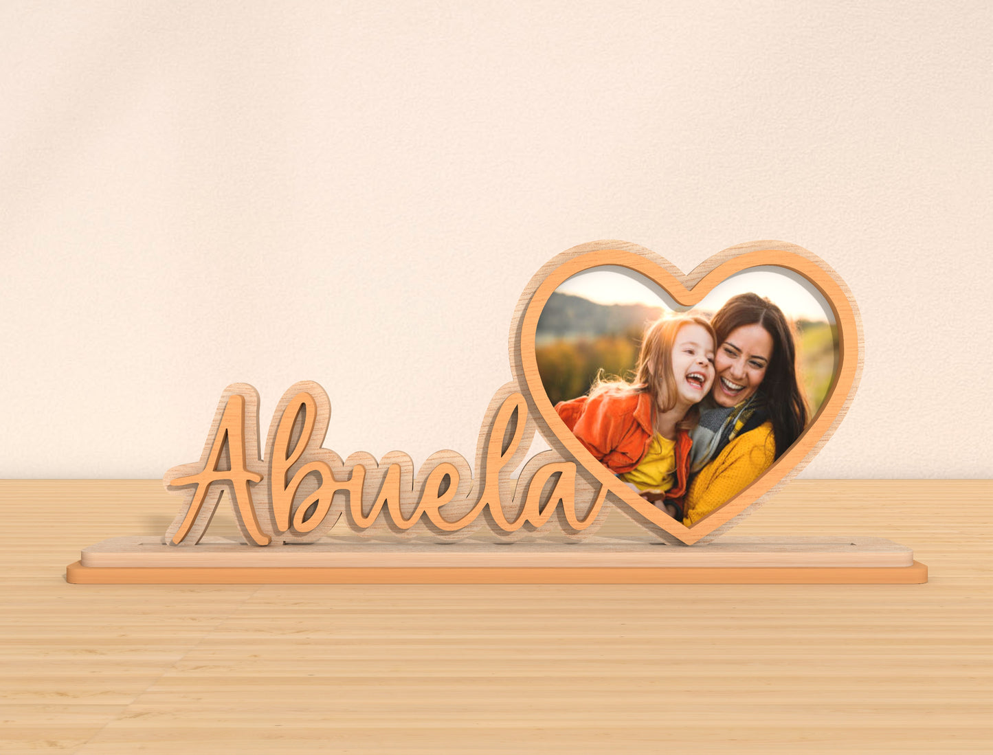 Mom Name Photo Stand SVG Bundle 6 Mom Titles for LightBurn and xTool