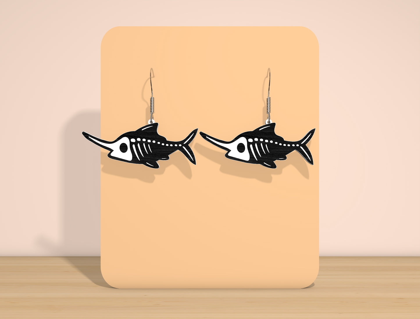 Halloween Ocean Skeleton Earrings SVG Bundle for Glowforge xTool LightBurn