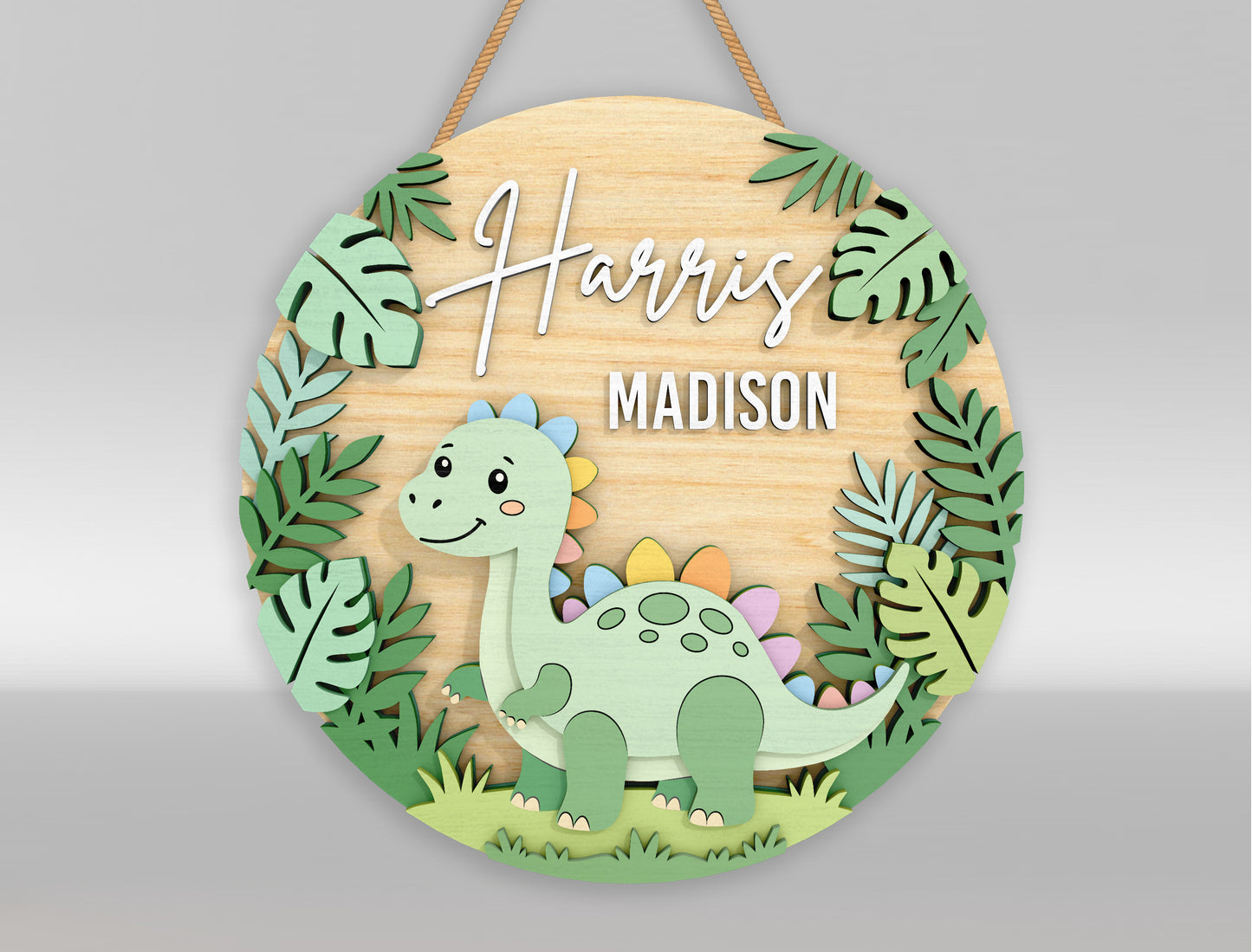 Personalized Safari Nursery Sign SVG for xTool and Glowforge