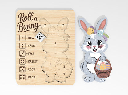 Easter Roll Game Wooden Board SVG Set 6 Designs for LightBurn and Glowforge