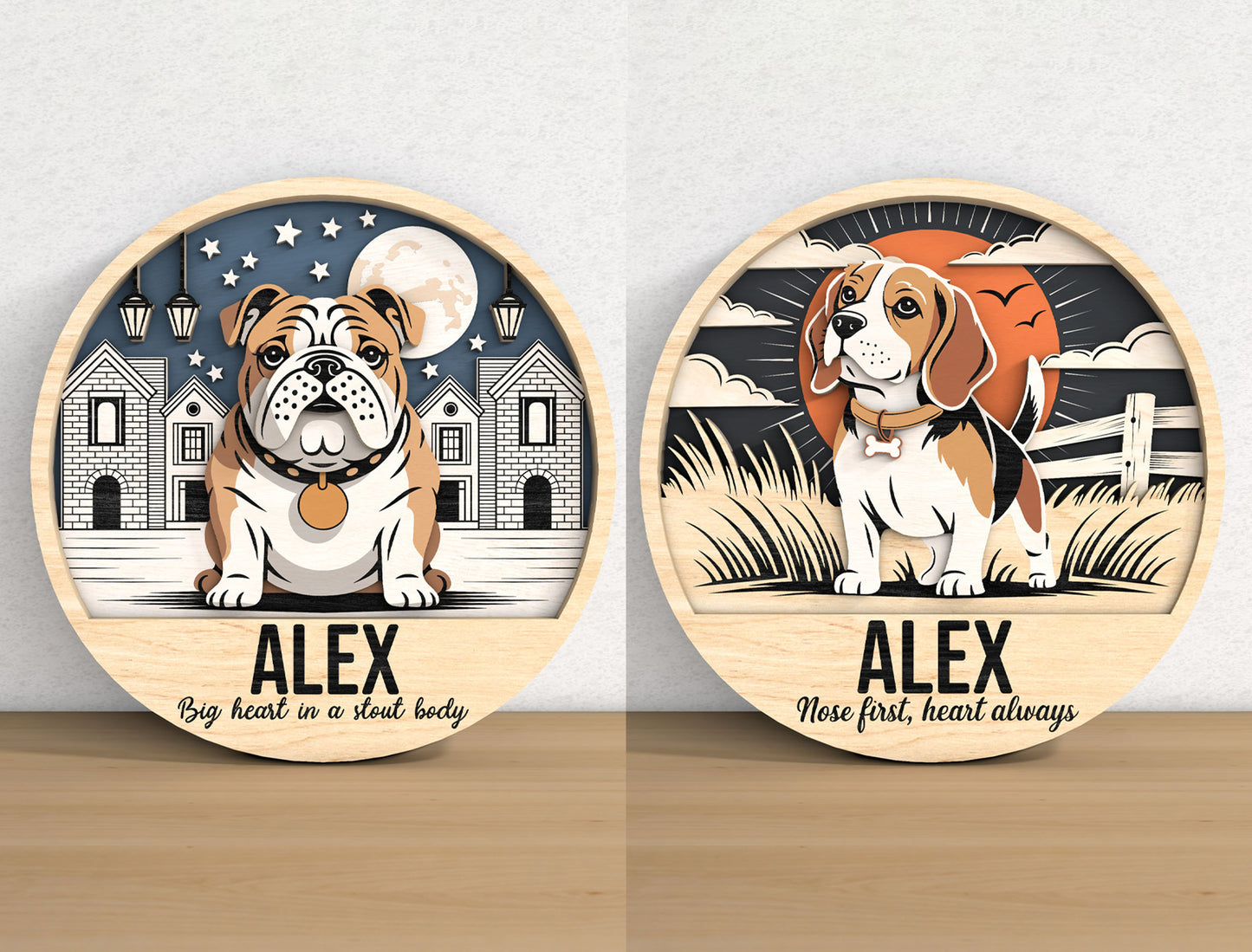 Dog Memorial Sign SVG Bundle for Glowforge, LightBurn, or xTool