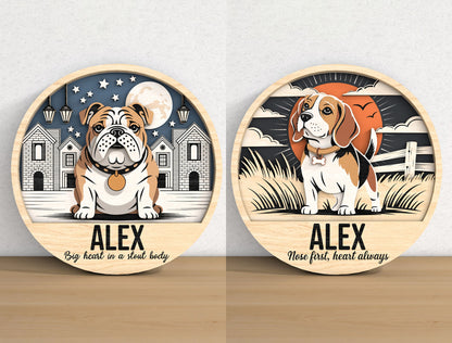 Dog Memorial Sign SVG Bundle for Glowforge, LightBurn, or xTool