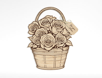 Floral Bouquet Engraving SVG Bundle Hand Drawn for Glowforge