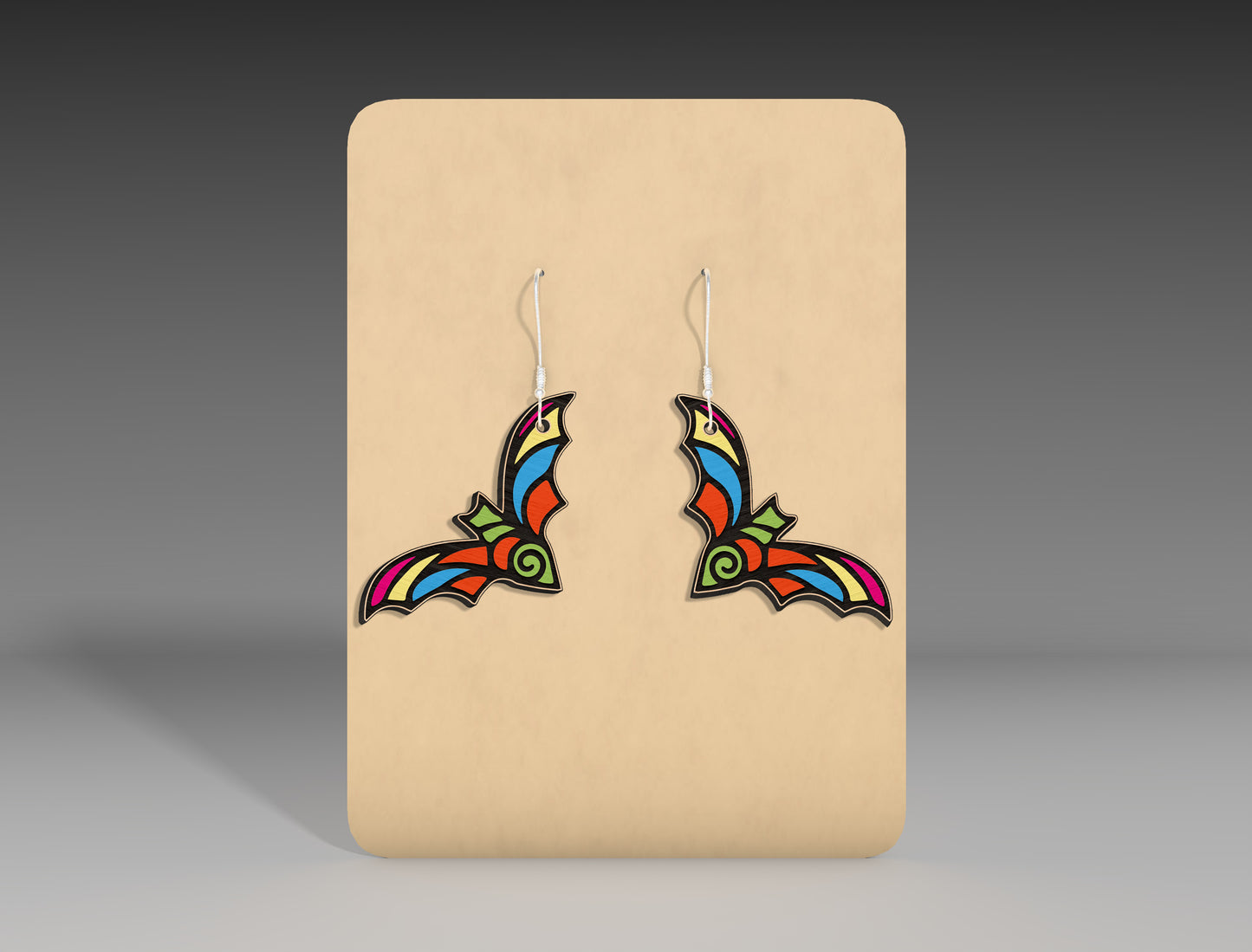 Halloween Bat Earrings SVG Bundle 8 Designs for LightBurn Glowforge xTool