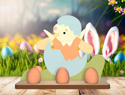 Easter Bunny Egg Holder SVG Spring Bunny Basket for Glowforge and xTool