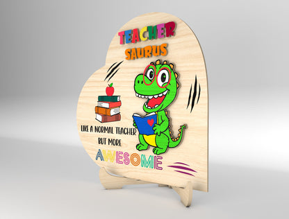 Teacher Appreciation Sign SVG Bundle Laser Cut File for Glowforge
