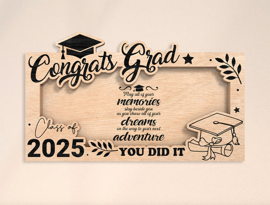 Congrats Grad Money Holder SVG Laser Cut File for xTool and LightBurn