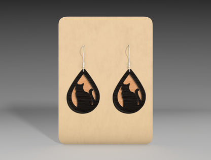 Halloween Teardrop Earrings SVG Bundle 12 Designs for Glowforge xTool LightBurn