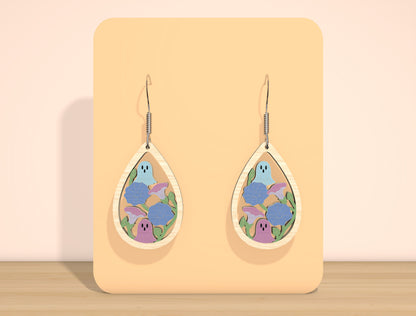 Ghost Floral Earrings SVG Bundle for Glowforge xTool LightBurn 7 Designs