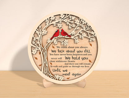 Blossom Tree Cardinal Memorial SVG Laser Cut File for xTool