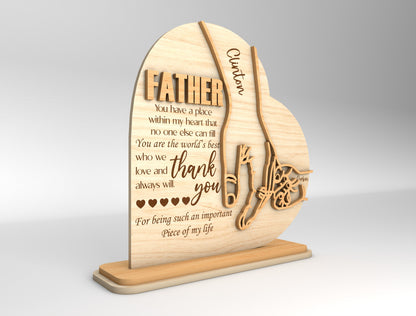 Dad Tabletop Sign SVG Laser Cut File for xTool and LightBurn