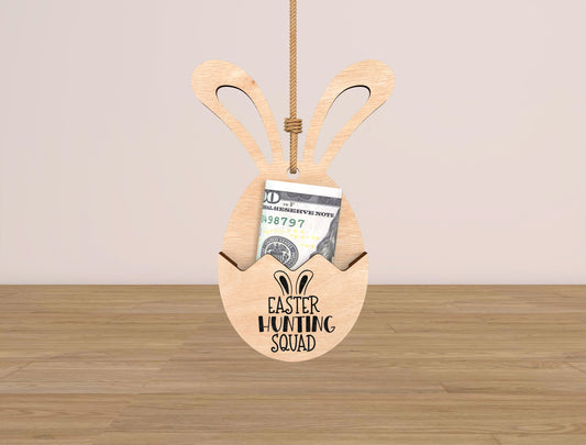 Easter Bunny Money Holder Ornament SVG Bundle for Glowforge and xTool