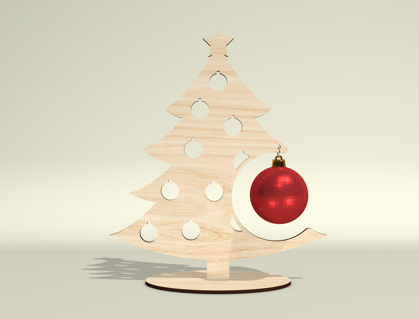 Personalized Photo Christmas Tree Ornament Laser Cut File | Ready to Cut | Glowforge, xTool, LightBurn, etc.